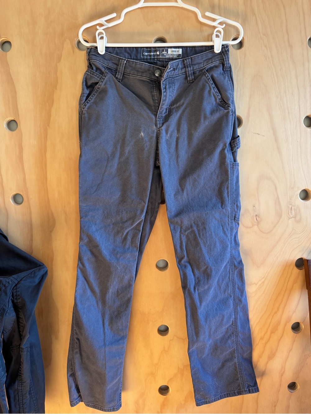 Carhartt Men's Navy Straight-Leg Cargo Pants